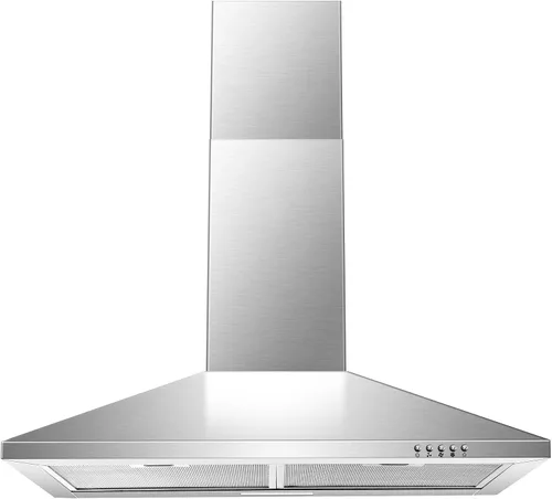 Vista 10 de [Usado] SNDOAS Campana extractora de 24 pulgadas, 450 CFM Campana extractora negra para montaje en pared, Campana extractora de cocina convertible