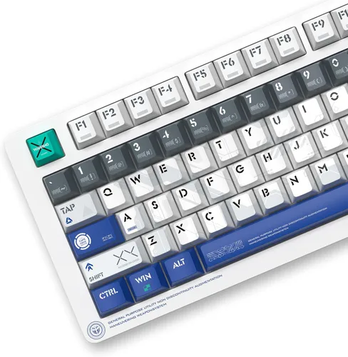 Vista 7 de Teclas - Tema de astronauta, altura de cereza, 142 teclas, material PBT, opaco