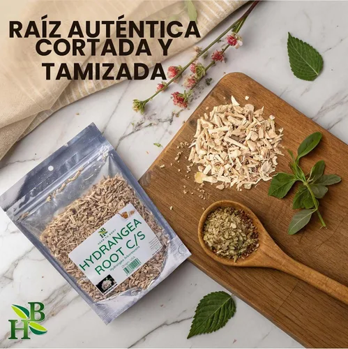 Vista 3 de Herb To Body Raíz de hortensia C/S - Cortada y tamizada - Wildcrafted - 4oz