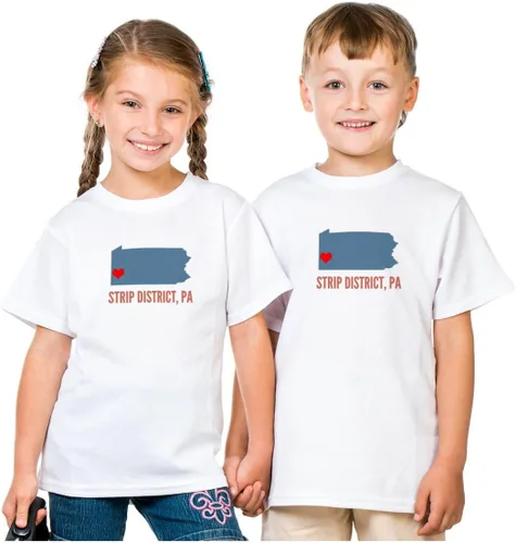 Vista 4 de GreatCitees Strip District Pennsylvania Camiseta Pittsburgh Heart