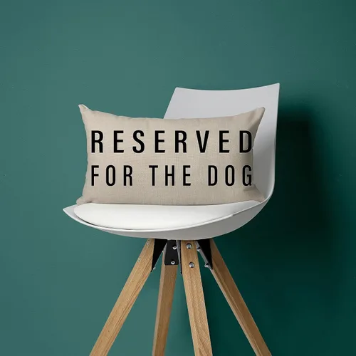 Vista 3 de Reservado para la funda de almohada del perro, regalos para amantes de los perros, decoración del perro, divertida funda de almohada para perro