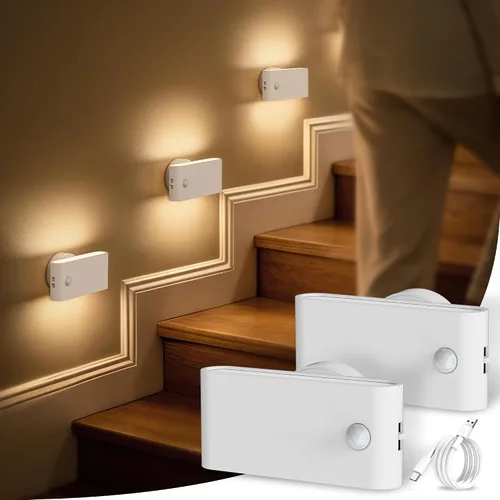 Vista 9 de Briignite Luces nocturnas enchufables a la pared, paquete de 2, luz nocturna LED con sensor de luz del atardecer al amanecer, luz nocturna regulable