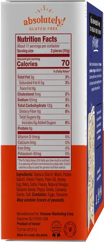 Vista 2 de Absolutely Pan plano Everything sin gluten, 5.29 onzas (paquete de 3)