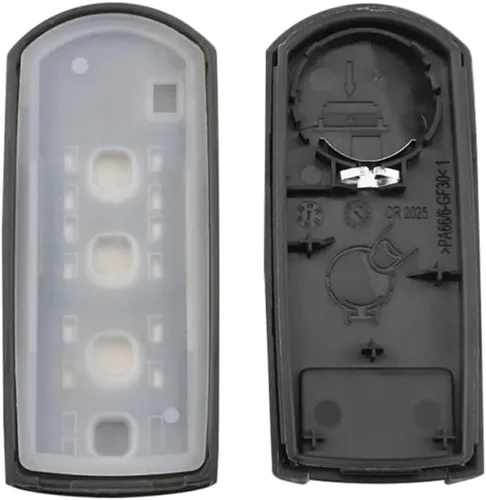 Vista 3 de Oulesh Fundas para llavero de coche para Mazda CX-3 Axela CX-5 Atenza, 3 botones Smart Remote Key Shell Case