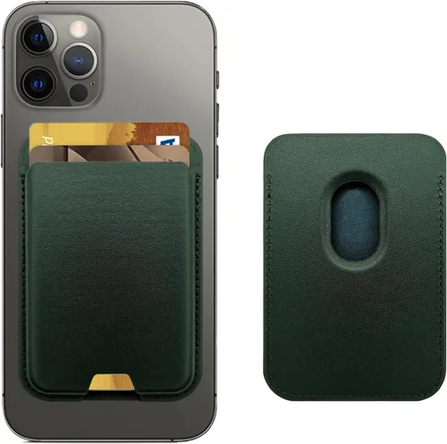 Vista 16 de Cartera magnética iLodn compatible con MagSafe para iPhone 17 16 15 14 13 12 Pro Max Air Plus, tarjetero Mag 3 Safe adhesivo para accesorios