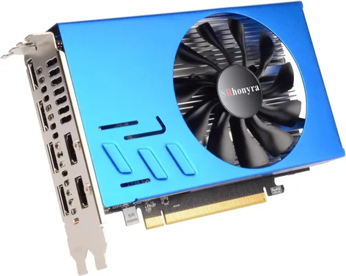Vista 9 de Tarjeta gráfica GTX 1050 Ti 4 GB 4HDMI 128-Bit Quad Monitor Tarjeta de Video GDDR5 para múltiples pantallas, proyección o pared de video