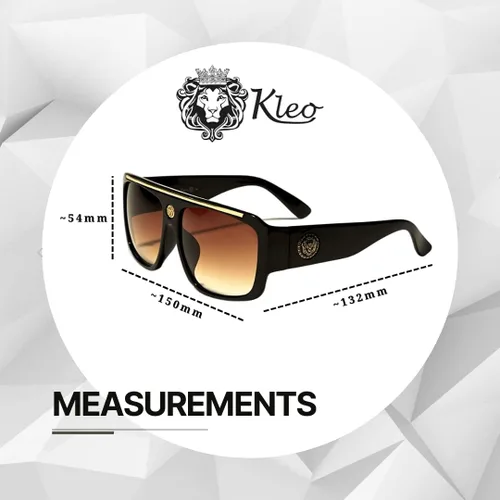 Vista 2 de Kleo Flat Top Hip Hop Rapero Retro Aviador Gafas de sol