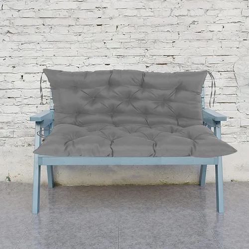 Vista 9 de Cojines de banco de repuesto suaves y gruesos con lazos, cojín para silla colgante, cojín de sofá tatami para suelo, almohadilla de banco Negro