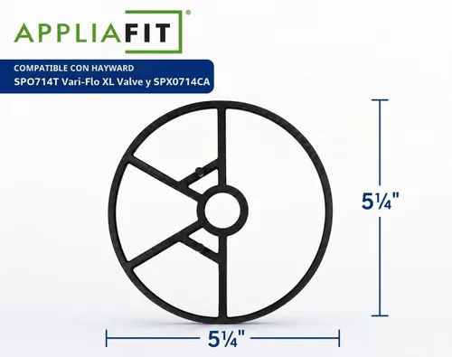 Vista 2 de AppliaFit Junta Spider compatible con válvula Hayward SP0714T Vari-Flo XL y SPX0714CA (paquete de 1)