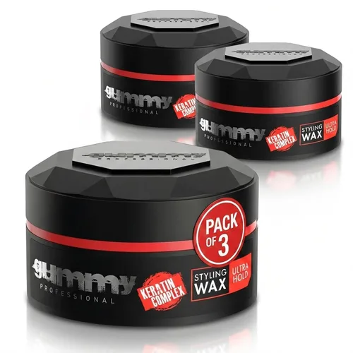 Vista 13 de Gummy Professional Bright Max Hold - Cera para peinar el cabello con complejo de queratina, acabado de alto brillo de fijación extra para espalda