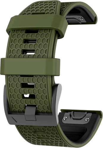 Vista 2 de OVERSTEP Correas de ajuste rápido de 0.866 in para Garmin Fenix 5/Fenix 6/Fenix 7, correa de repuesto de silicona suave compatible con Garmin