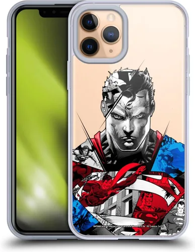 Vista 38 de Head Case Designs Officially Licensed Superman DC Comics Collage 80th Anniversary Gel Case [Military Grade Protection] Compatible with Apple iPhone