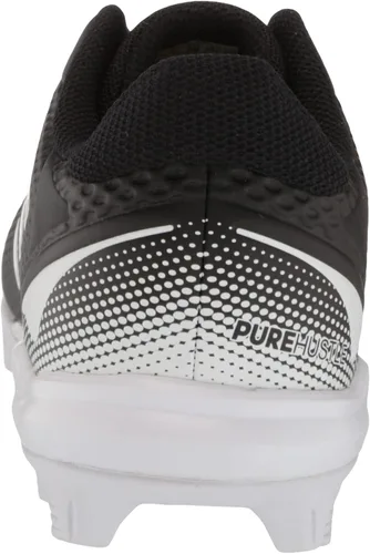 Vista 3 de adidas Purehustle 2 Md - Tenis de béisbol para mujer, Núcleo negro y blanco.