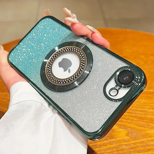 Vista 32 de Misscase Funda magnética con purpurina para iPhone 11 compatible con MagSafe, protección completa, delgada, a prueba de golpes, antiarañazos