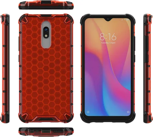 Vista 270 de Pzwoxukhov Funda compatible con Redmi A1, compatible con Redmi A2 Honeycomb Anti-caída Absorción de Golpes Negro