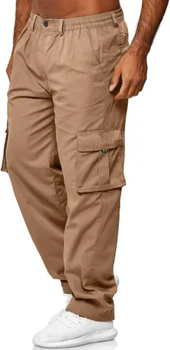 Vista 2 de Pantalones cargo para hombre, pantalones de secado rápido, pantalones de yoga ligeros para playa, para ejercicio, fitness, overol, pantalones