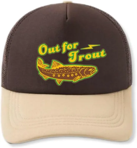 Vista 6 de ThatsRad Out for Trout Corduroy Snapback Sombrero Gorra Pesca con Mosca Pescador