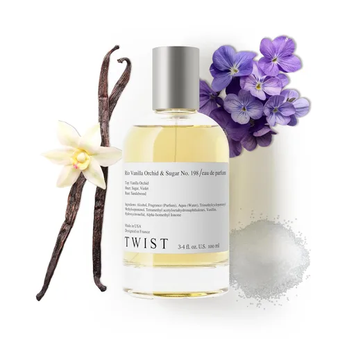 Vista 157 de Twist - Addicted No. 3 - Eau De Parfum inspirado en Y. Black Opium, Perfume de larga duración para mujer, Ámbar y Vainilla, Vegano, Ingredientes