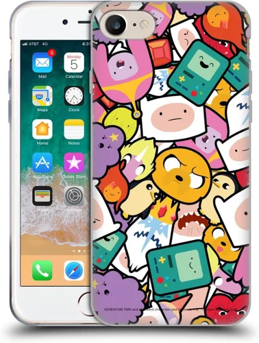 Vista 75 de Head Case Designs Funda de gel suave con licencia oficial de Adventure Time BMO Graphics compatible con Apple iPhone 7 Plus/iPhone 8 Plus