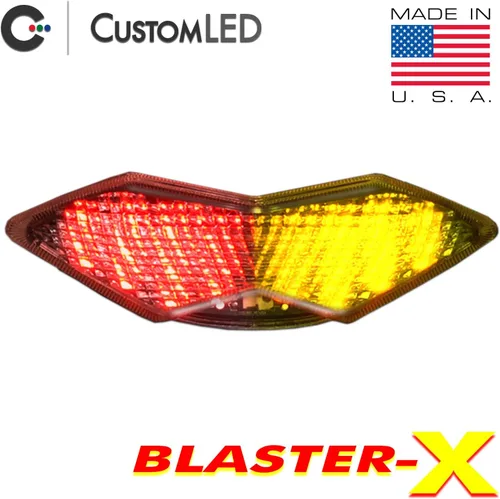 Vista 2 de Blaster-X - Luz trasera LED integrada para Kawasaki Versys 650 2022-2025 (lente transparente)