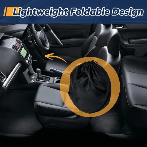 Vista 6 de Parasol para parabrisas delantero compatible con accesorios Subaru Forester 2019, 2020, 2021, 2022, 2023, 2024, 2024, protector solar delantero