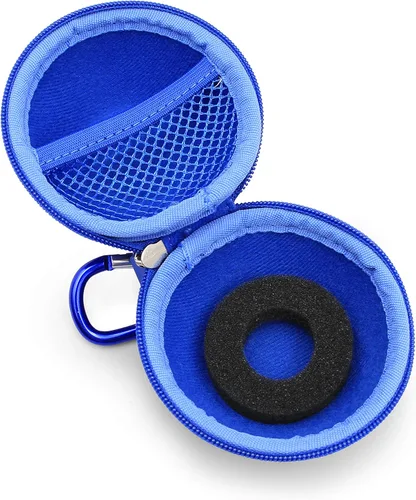 Vista 5 de CASEMATIX Funda de transporte azul compatible con cámara Tamagotchi Pix Interactive Virtual Pet, incluye solo funda con correa para la muñeca