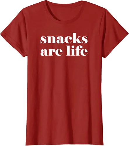 Vista 45 de Snacks Are Life - Camiseta divertida para amantes de los aperitivos, Negro