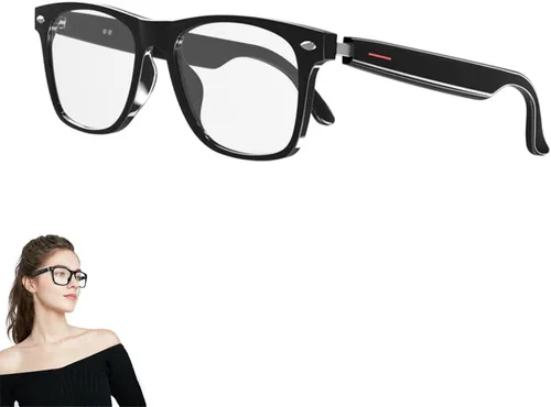 Vista 8 de Lentes inteligentes con Bluetooth, para hombres y mujeres, control táctil, protección UV al aire libre y control de voz, llamadas manos libres