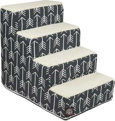 Vista 92 de Majestic Pet - Escaleras portátiles para mascotas suave escalón de espuma de sherpa escalones para perros y gatos rampa para cachorros