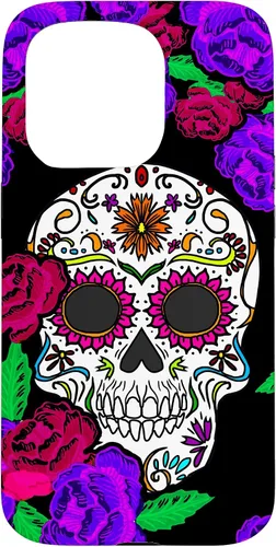 Vista 14 de Funda de regalo mexicana para iPhone 17, diseño de calavera de azúcar