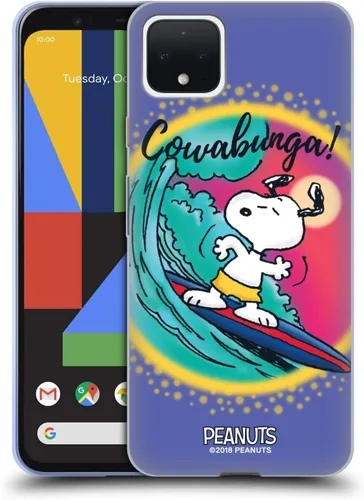 Vista 220 de Head Case Designs Officially Licensed Peanuts Beach Surf Snoopy Boardwalk Airbrush Gel Case [Military Grade Protection] Compatible with Google Pixel