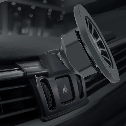 Vista 2 de BEERTE Soporte de teléfono compatible con Nissan Murano 2017 2018 2019 2020 2021 2022 2023 2024, ventilación de aire ajustable, soporte de teléfono