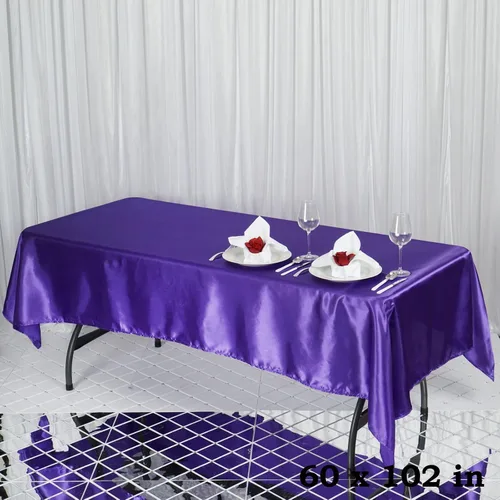 Vista 15 de Balsa Circle Mantel rectangular lavable de satén de color liso para fiesta de Halloween, 6 piezas de 60 x 102 pulgadas, color naranja, suministros