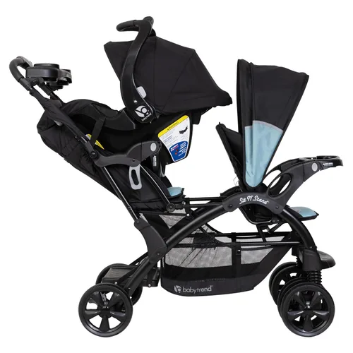 Vista 4 de Baby Trend Sit N' Stand® - Cochecito doble, color azul desierto