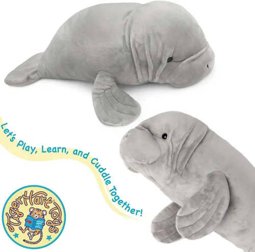 Vista 6 de TigerHart Morgan el Manatí - Peluche de 21 Pulgadas (Nueva Edición)