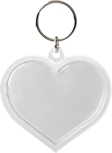 Vista 4 de Llavero de acrílico con forma de corazón
