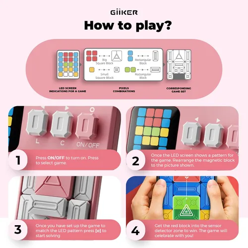 Vista 27 de GiiKER Super Slide Puzzle Game, más de 500 desafíos, juguete STEM para mayores de 6 años