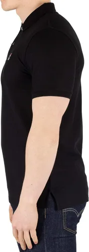 Vista 2 de Psycho Bunny Polo de piqué de manga corta para hombre