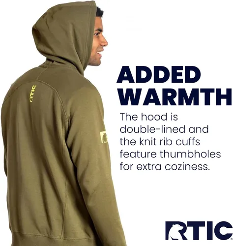 Vista 6 de RTIC Sudadera unisex impermeable con capucha de manga larga con capucha para hombres y mujeres, resistente al agua, ropa al aire libre