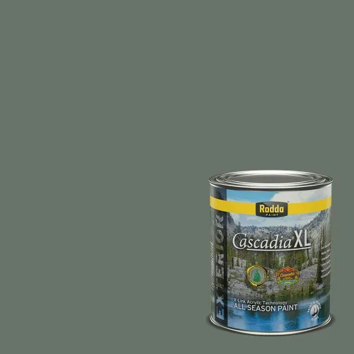 Vista 152 de Rodda Paint CASCADIA XL Pintura e imprimación satinada exterior en uno, cuarto de galón, solo ayer
