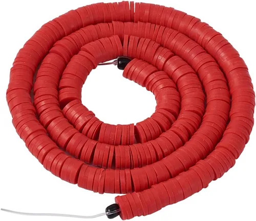 Vista 22 de Cheriswelry Kit de fabricación de pulseras de bricolaje con 7280 piezas de 30 colores de 0.236 in de disco plano redondo de arcilla polimérica