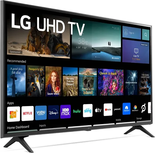 Vista 3 de LG 43 pulgadas clase UQ7070 ZUD serie LED 4K UHD Smart webOS 22 TV