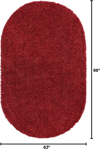 Vista 472 de Unique Loom Colección Davos Shag - Alfombra Lino