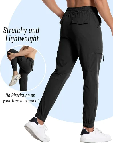 Vista 3 de Y YERFONE Cargo Pants for Men Slim Fit Joggers for Men Workout Athletic Hiking Golf Track Pants with Pockets