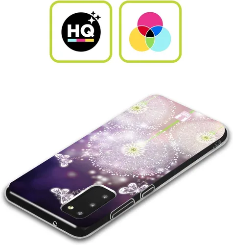 Vista 2 de Head Case Designs Butterfly Dandelions Gel Case [Military Grade Protection] Compatible with Samsung Galaxy A13 5G (2021)