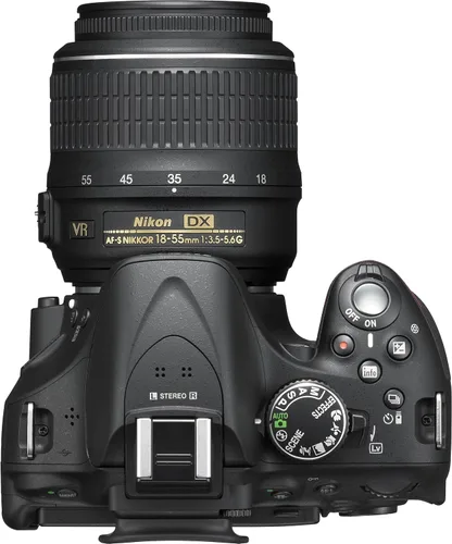 Vista 6 de Nikon D5200 24.1 MP CMOS Digital SLR con 0.709-2.165 in f/3.5-5.6 AF-S DX VR NIKKOR Zoom Lens (negro) (Descontinuado por el fabricante)
