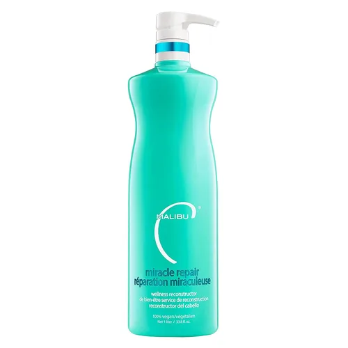 Vista 10 de Malibu C Miracle Repair Treatment - Proteína nutritiva y vitamina B5 para hebras de cabello débiles y dañadas