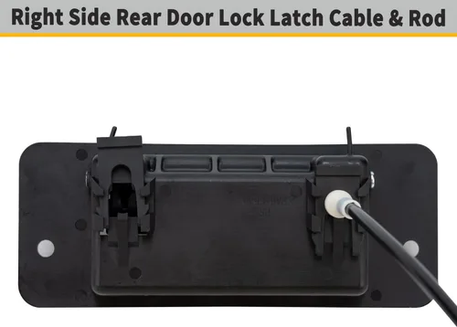 Vista 5 de Pestillo de puerta trasera con manija – Lado izquierdo del conductor – Compatible con Ford E150 E250 E350 E450 1992-2019, kit de pestillo de puerta