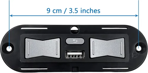 Vista 2 de Silla elevadora reclinable eléctrica Emomo 5 botones 5 pines control manual modelo HX90HU reemplazo con USB