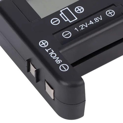 Vista 8 de Probador de batería digital de varios tamaños para pilas de botón AAA AA 9V D C BT-168PRO
